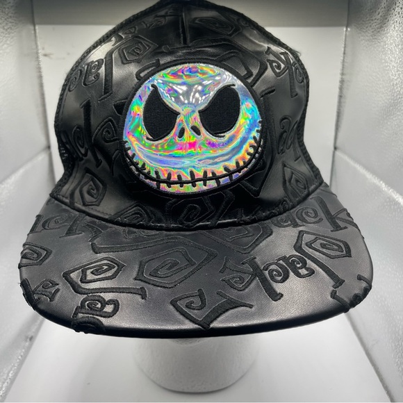Flat-billed Jack Skellington Tim Burton hat. Adult size. Pre-owned. - Picture 1 of 11